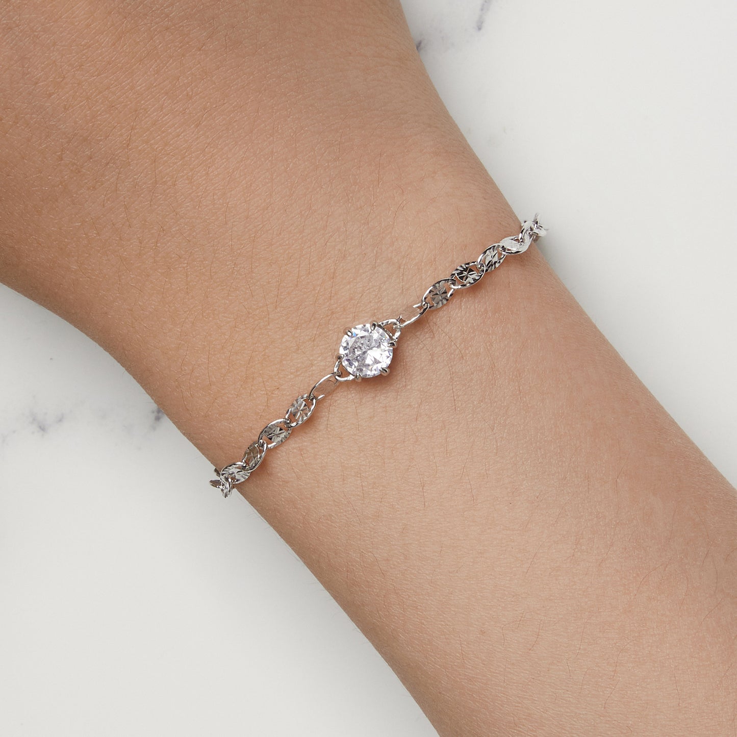 Cubic Zirconia Glitter Bracelet