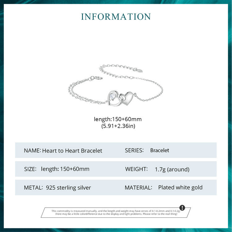 Dual Heart Charm Bracelet