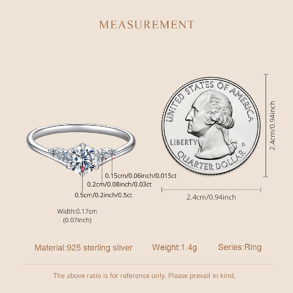 Dazzling Moissanite Wedding Ring