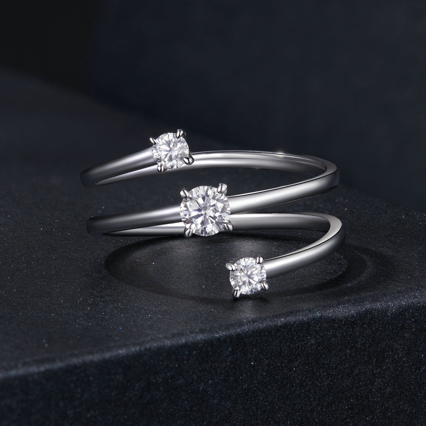 0.3 Carat Woven Moissanite Ring