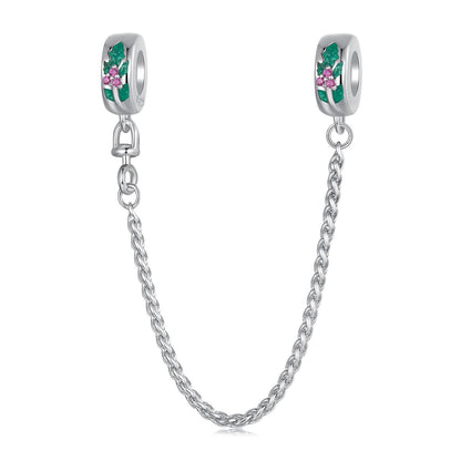 Christmas Holly Safety Chain Charm