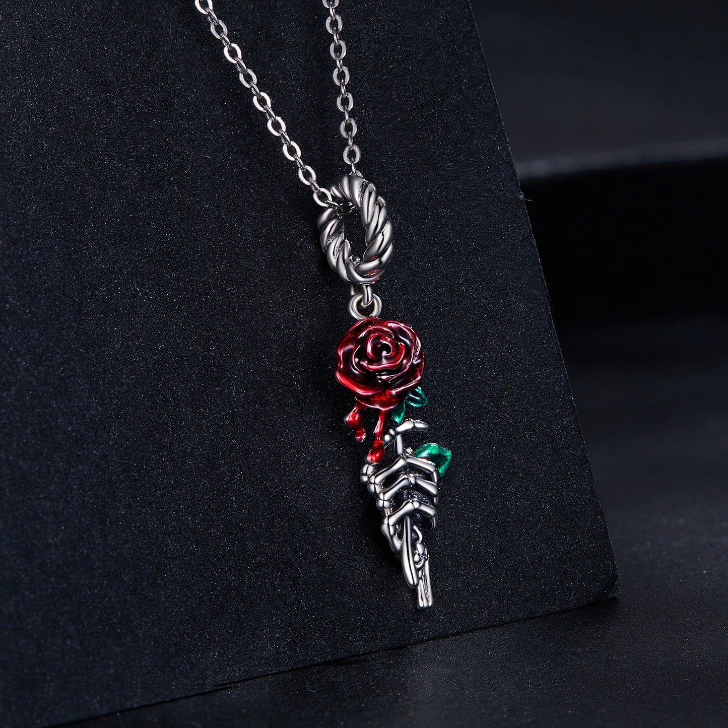 Blood Rose Pendant Charm