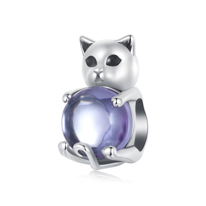 Cat Lucky Stone Charm
