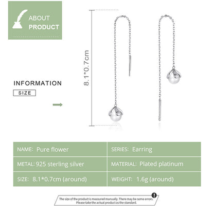 Floral Stamen Threader Earrings