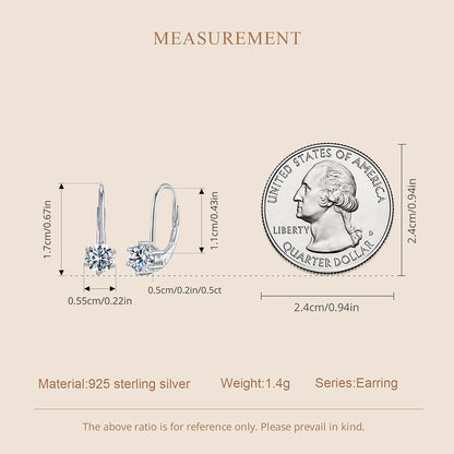 Moissanite Spring Ear Climbers