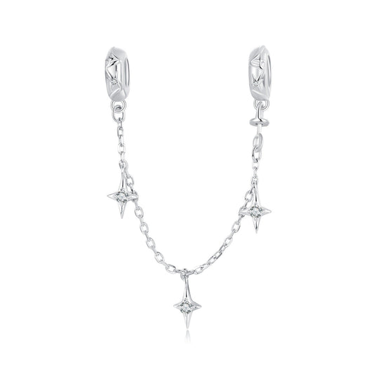 Star Safety Chain Charm