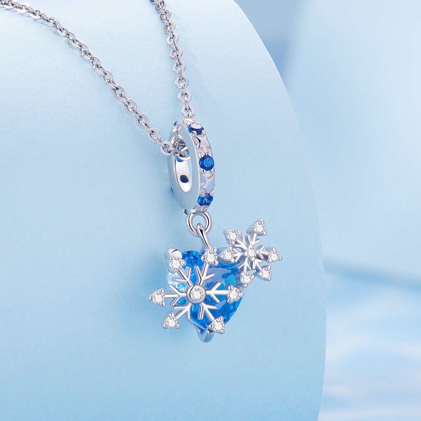 Snowflake Hanging Bead Charm