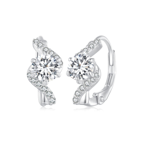 0.5ct Moissanite Spring Ear Climbers