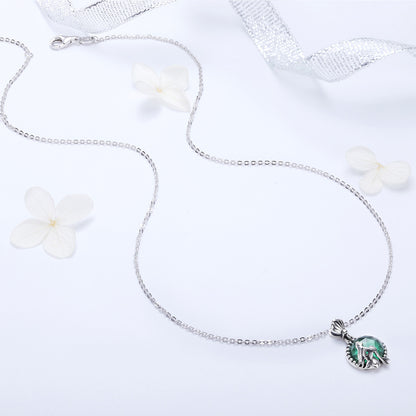 Mermaid Romance Sterling Silver Necklace