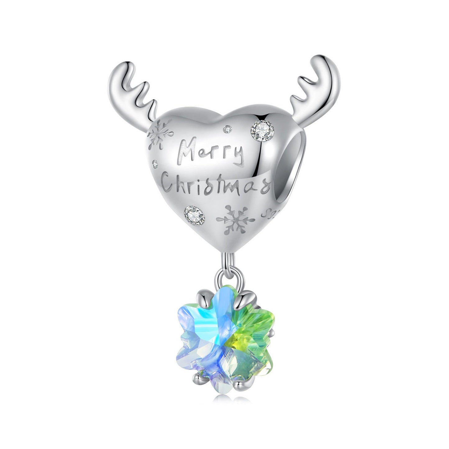 Elk Snowflake Charm