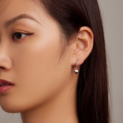 Twisted Heart Clip-On Earrings