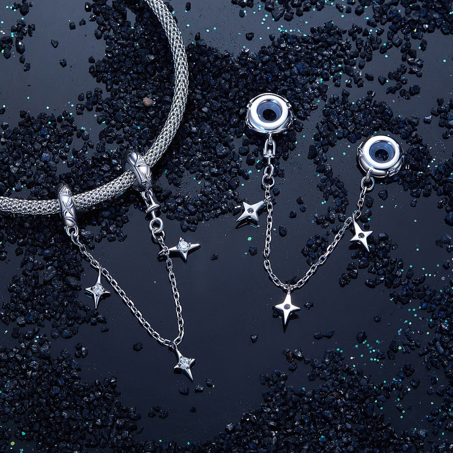 Star Safety Chain Charm