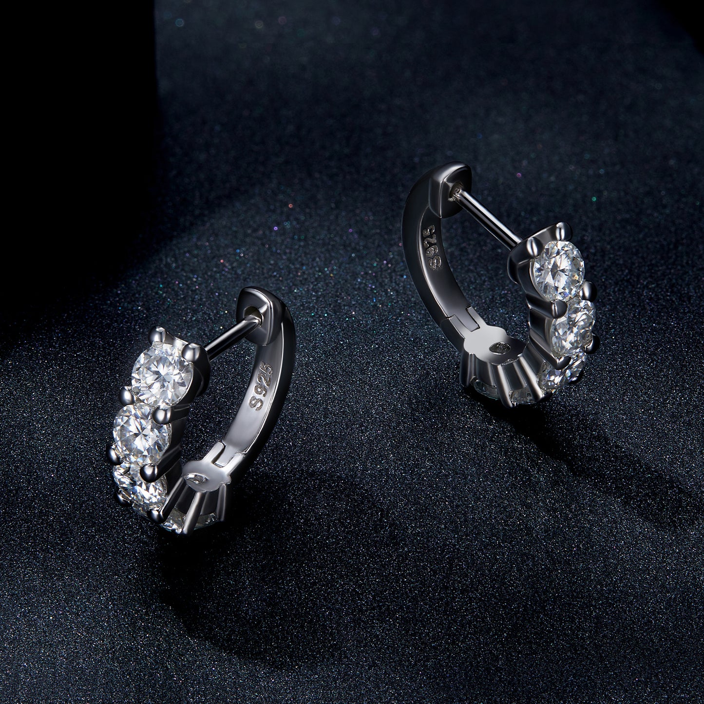 Sparkling Moissanite Ear Climbers
