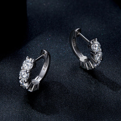 Sparkling Moissanite Ear Climbers
