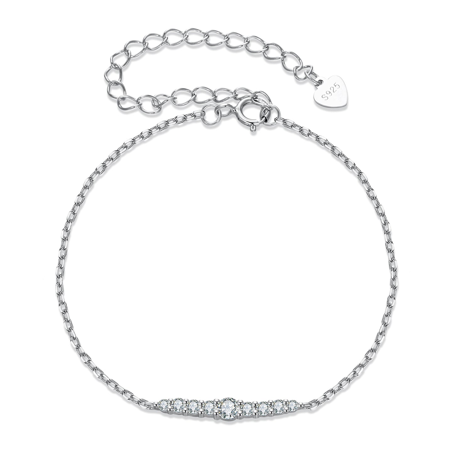 Minimalist Moissanite Bracelet