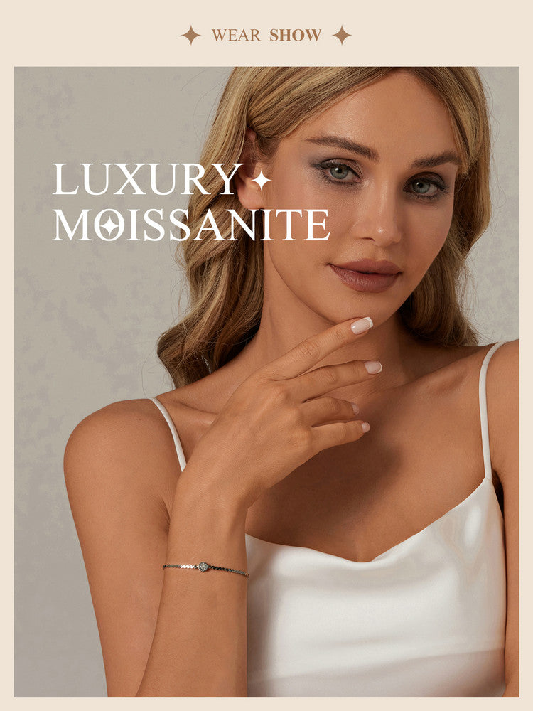 0.5ct Sparkling Moissanite Bracelet