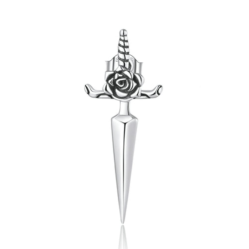 Rose Dagger Stud Earrings