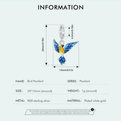 Bird Pendant Charm