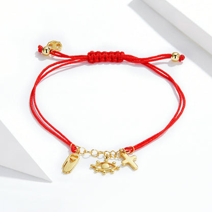 Lucky Symbol Red Woven Bracelet