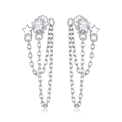 Star Tassel Drop Earrings