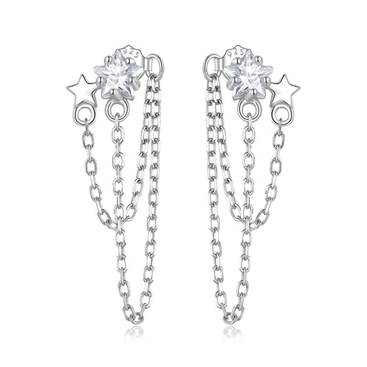 Star Tassel Drop Earrings