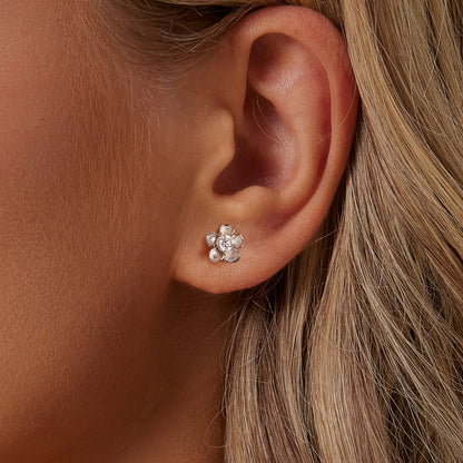 Cherry Blossom 0.1ct Moissanite Studs