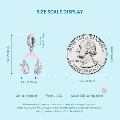 Headphone Pendant Charm