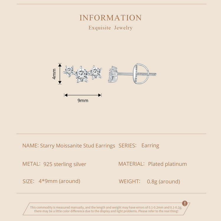 Constellation Moissanite Studs