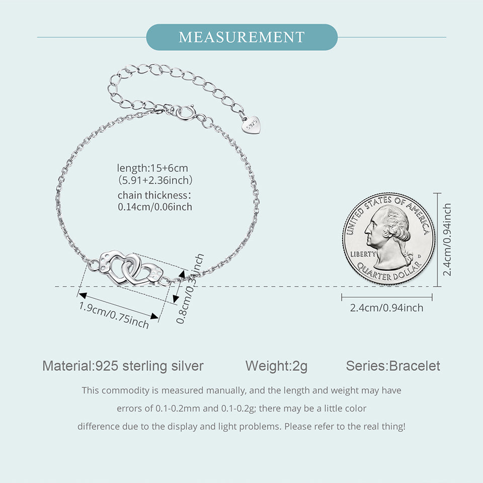 Heart Lock Charm Bracelet