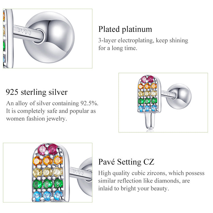 Summer Ice Cream Drop Earrings