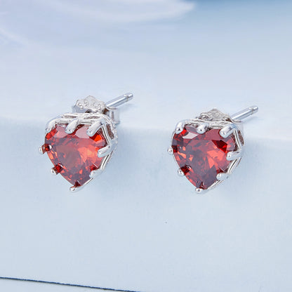 January Birthstone Stud Earrings