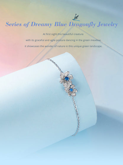 Blue Floral Bracelet