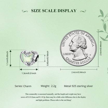 Green Butterfly Charm