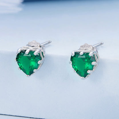 May Birthstone Stud Earrings