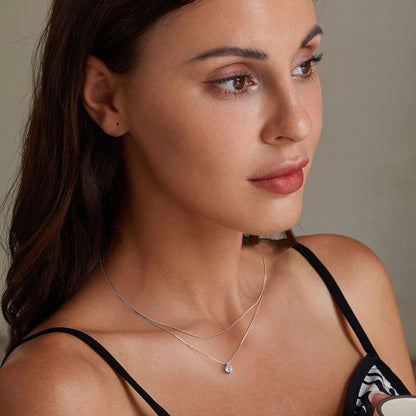 Sparkling Double-Layer Necklace