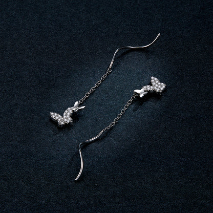 Flying Butterfly Hoop Earrings