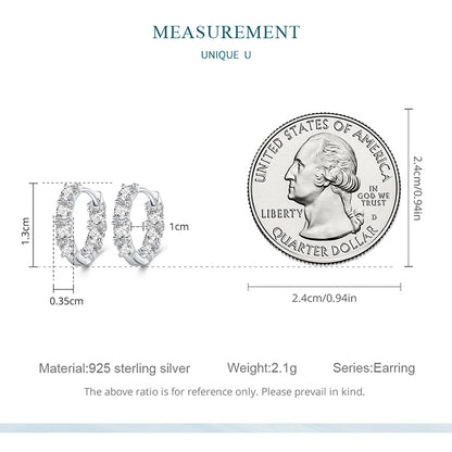 Zircon Clip-On Earrings