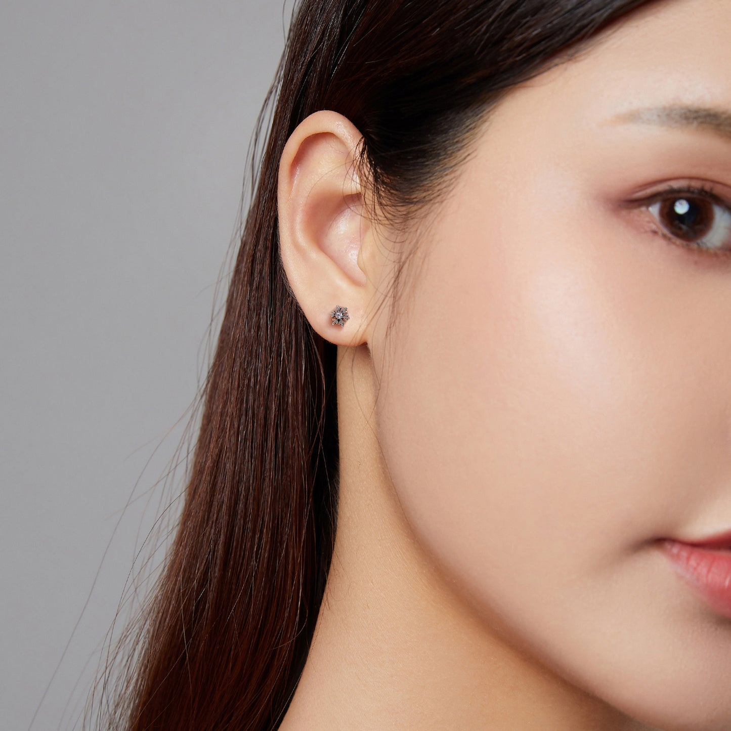 Snowflake Hoop Earrings