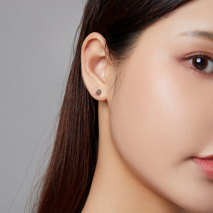 Snowflake Hoop Earrings