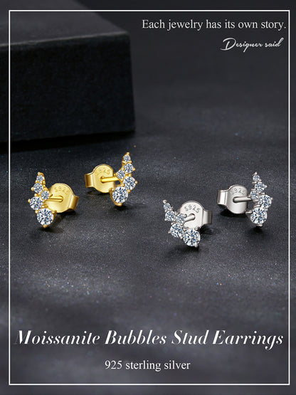 Bubble Moissanite Studs