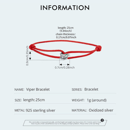 Mystical Serpent Cord Bracelet