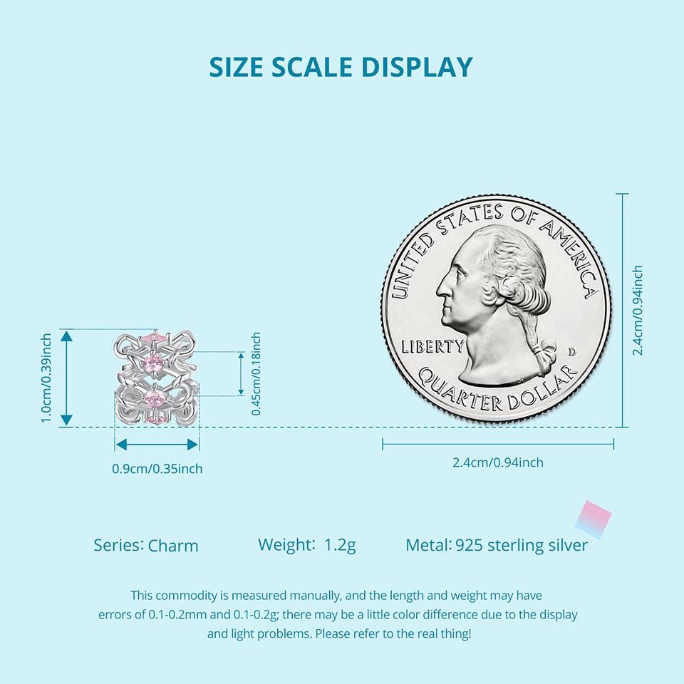 Bow Spacer Beads Charm