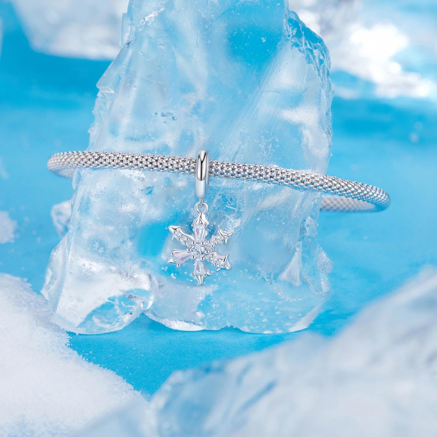 Ice Crystal Pendant Charm