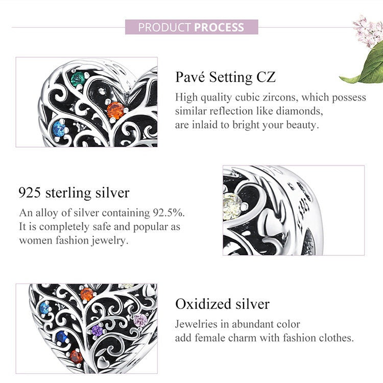 Charm for Bracelet, Life Tree Charm