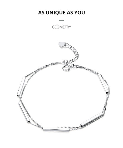 Geometric Bar Double Layer Bracelet