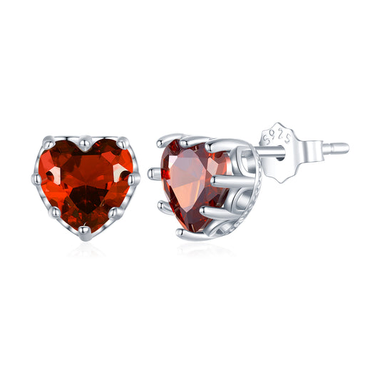 January Birthstone Stud Earrings