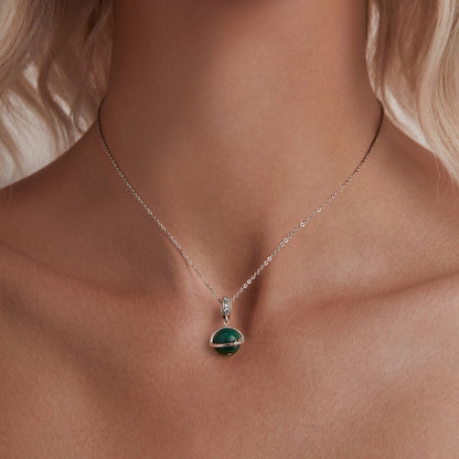 Natural Malachite Pendant Charm