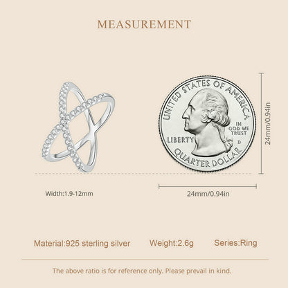 Double-Layer Moissanite Ring