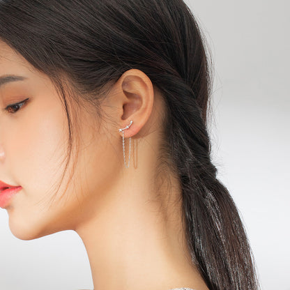 Fringe Star Hoop Earrings