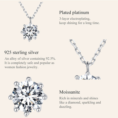 Sparkling Moissanite Necklace